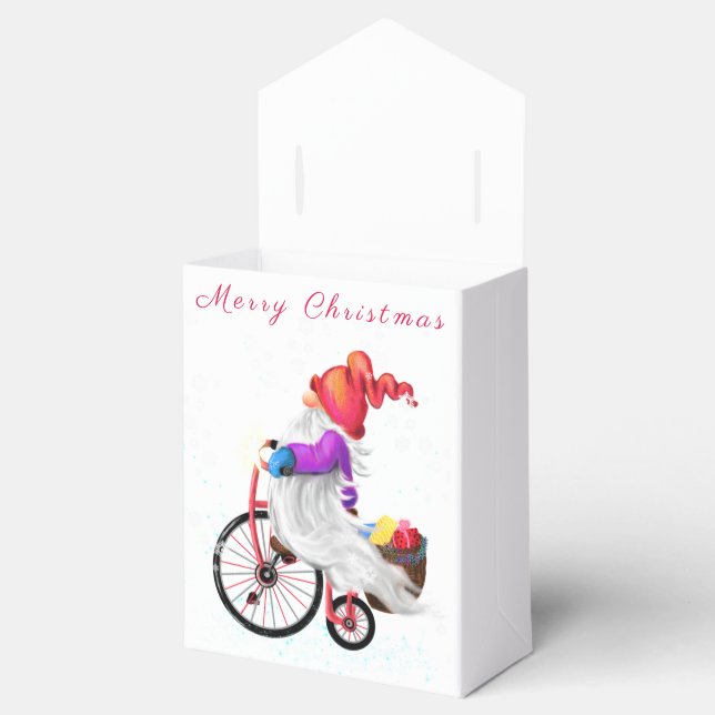 Ballotins Christmas Gnome with Gifts Favor Box (Ouvert)