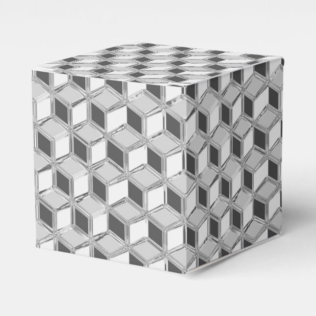Ballotins Chrome 3-d boîtes - gris argent (Verso)