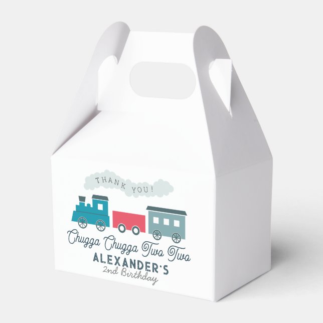 Ballotins Chugga Chugga Deux Train Blue Boy 2e Anniversaire (Verso)