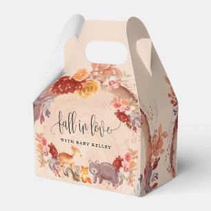 Ballotins Chute en Amour Animaux des bois, Baby shower rusti