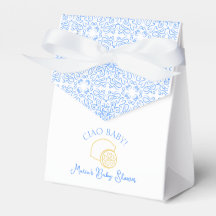Ciao Baby ! Baby shower italien citron bleu