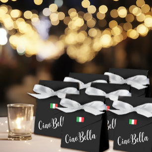 Ballotins Ciao Bella Écriture Élégante Italienne Noir