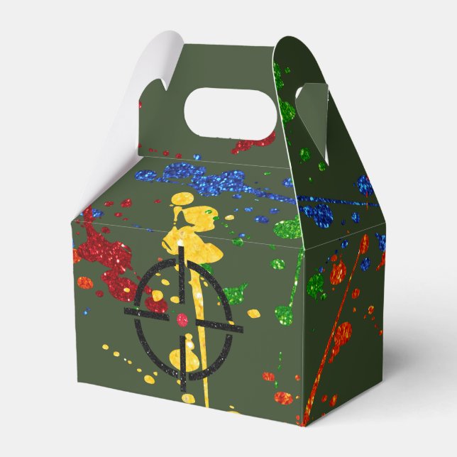 Ballotins Cibles de la parties scintillant de bal de peintur (Verso)