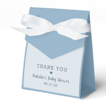 Ciel Bleu Doux Minimal Remerciements pour Baby Sho