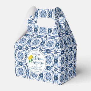 Ballotins Citron Positano Italien Carrelage bleu Ballotin