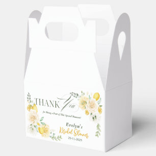 Ballotins citrons Eucalyptus Rose Remerciements pour une Bab