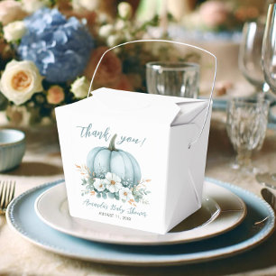 Ballotins Citrouille bleu automne Baby shower d'Eucalyptus F