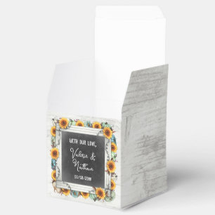 Ballotins Citrouille de tournesol rustique Pays Mariage de f