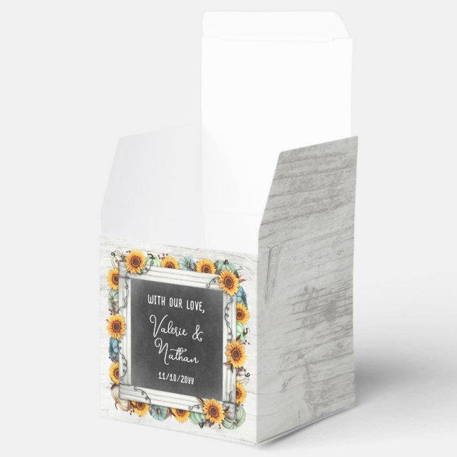 Ballotins Citrouille de tournesol rustique Pays Mariage de f (Ouvert)