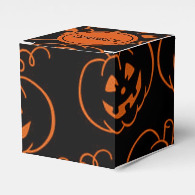 Ballotins Citrouille d'Halloween Jack-O-Lantern Ballotin (Verso)