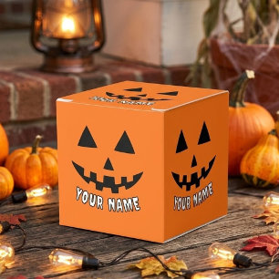 Ballotins Citrouille orange personnalisée Halloween Votre no