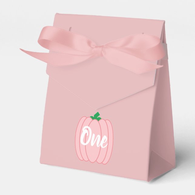 Ballotins Citrouille rose 1er anniversaire (Verso)