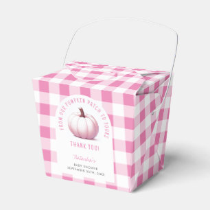 Ballotins Citrouille rose En vichy Plaid Baby Girl Baby show
