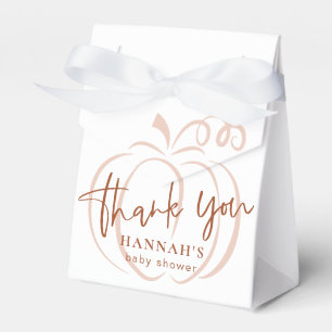 Ballotins Citrouille Terracotta Baby shower de terre bohème