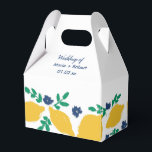 Ballotins Citrus italien Citron main tiré Mariage<br><div class="desc">Ballotin pour Mariage - Bonbons/Cadeaux d'hôtes Botanique Fleurs et Citron tirés à la main</div>