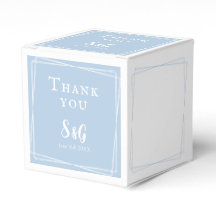 Clair Bleu élégant Script Personnalisé Mariage élé