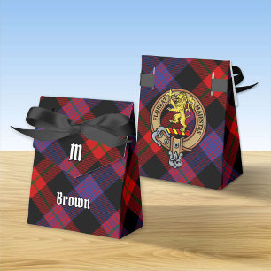 Ballotins Clan Brown Crest sur Tartan