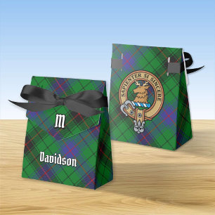 Ballotins Clan Davidson Crest sur Tartan