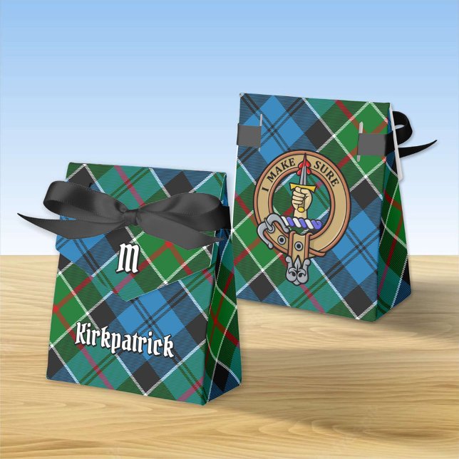 Ballotins Clan Kirkpatrick Crest sur Tartan (Créateur téléchargé)