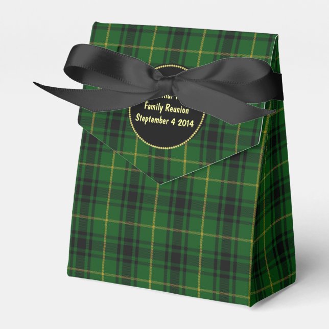 Ballotins Clan MacArthur Tartan Plaid Favor boîte cadeau (Verso)
