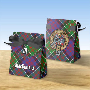 Ballotins Clan MacDonald de Clanranald Crest sur Tartan