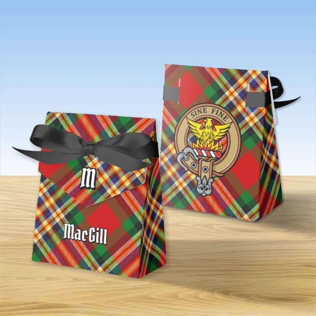 Ballotins Clan MacGill Crest sur Tartan Ballotin (Créateur téléchargé)