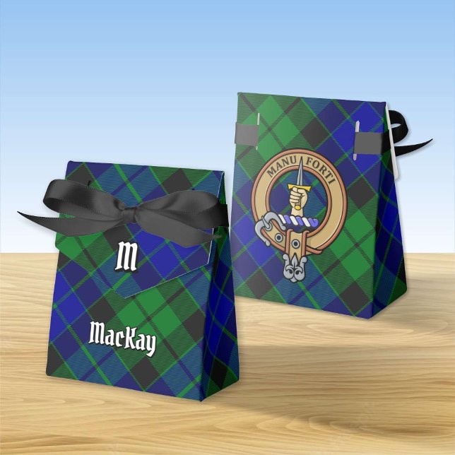 Ballotins Clan MacKay Crest sur Tartan (Créateur téléchargé)