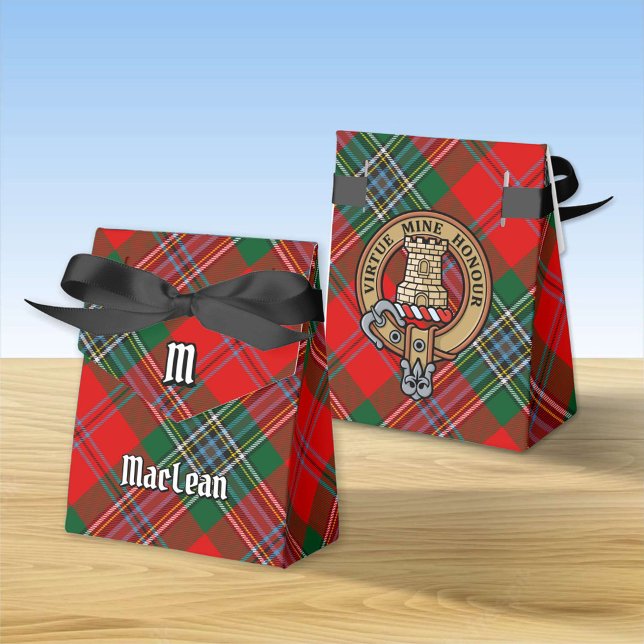 Ballotins Clan MacLean Crest sur Tartan (Créateur téléchargé)