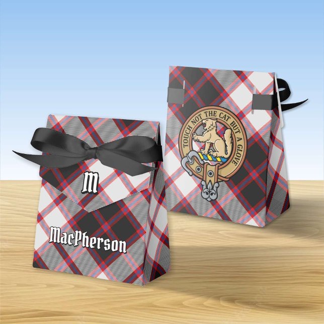 Ballotins Clan MacPherson Crest sur la chasse Tartan (Créateur téléchargé)