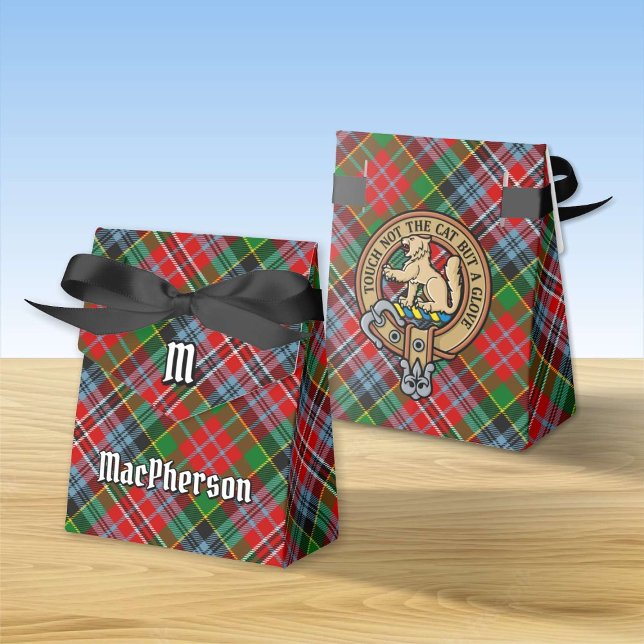 Ballotins Clan MacPherson Crest sur Tartan (Créateur téléchargé)