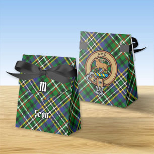 Ballotins Clan Scott Crest sur Green Tartan Ballotin
