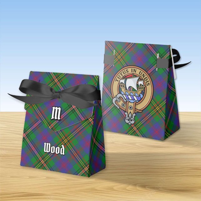 Ballotins Clan Wood Crest sur Tartan (Créateur téléchargé)