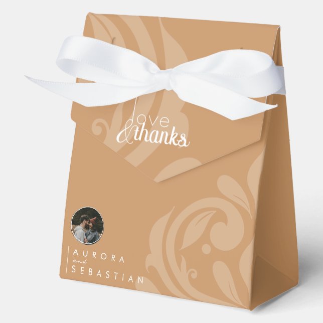 Ballotins Classic Elegant Damask Ochre Mariage (Recto)