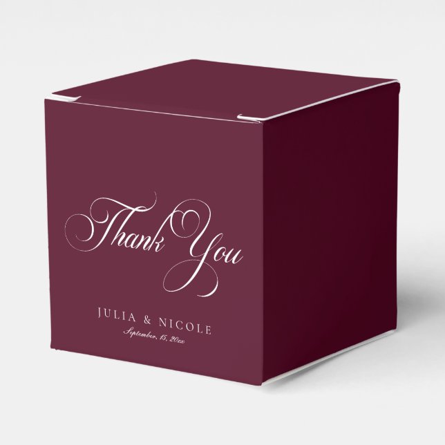 Ballotins Classique Ivory Bourgogne Doux Merci Mariage (Verso)