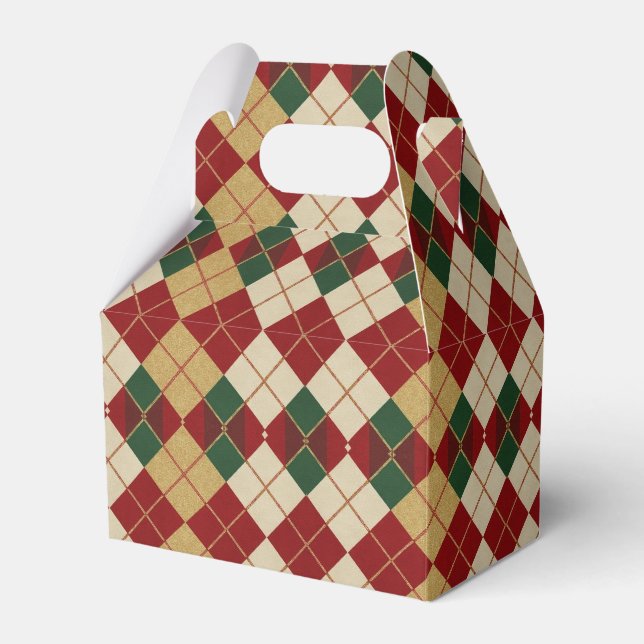 Ballotins Classique, motif argyle Noël/hiver (Verso)