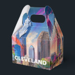 Ballotins Cleveland Skyline Art Abstrait<br><div class="desc">Ajoutez une touche de modernité à votre événement avec ce ballotin présentant l'art abstrait Cleveland skyline. Parfait pour les mariages,  fêtes ou cadeaux d'entreprise.</div>