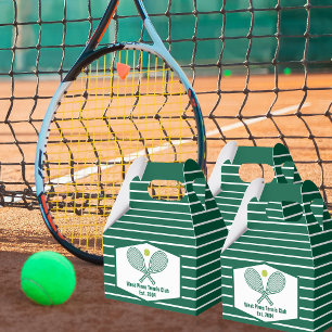 Ballotins Club de tennis rayé vert personnalisé Country Club