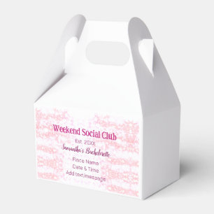 Ballotins club social de week-end rose paillettes enterremen
