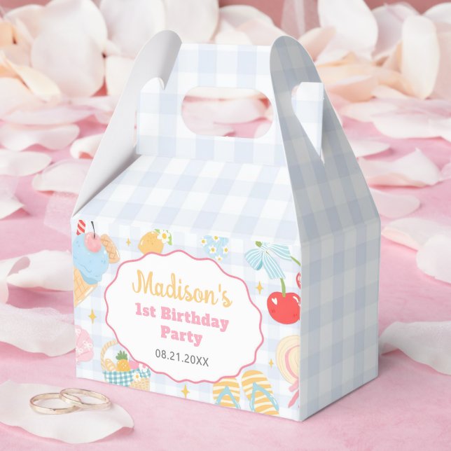 Ballotins Coastal Beach Pastel Doodle Girls Birthday (Mariage)