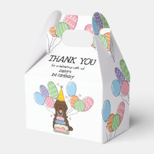 Ballotins Cockapou au chocolat Cavapoo Merci d'anniversaire