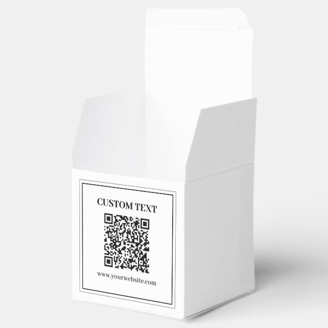 Ballotins Code QR d'entreprise | Noir & Blanc (Ouvert)
