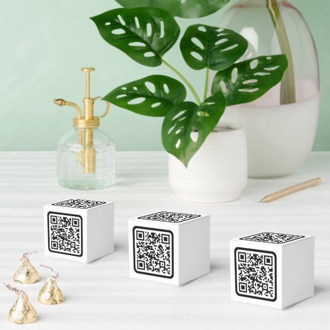 Ballotins Code QR moderne modifiable | Noir Blanc ou Toute C (Multiple)