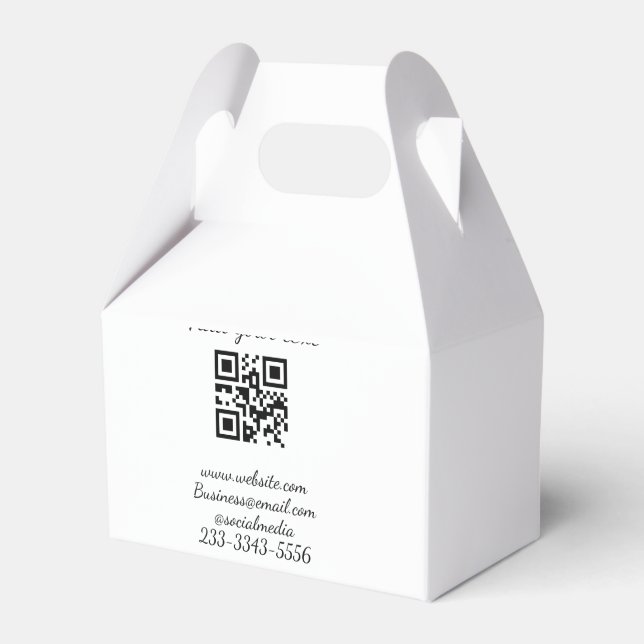 Ballotins code QR personnalisé simple ajoutez votre nom text (Verso)