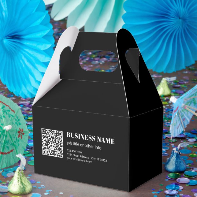 Ballotins Code QR personnalisé & Texte rétro-moderne modifia (Fête)