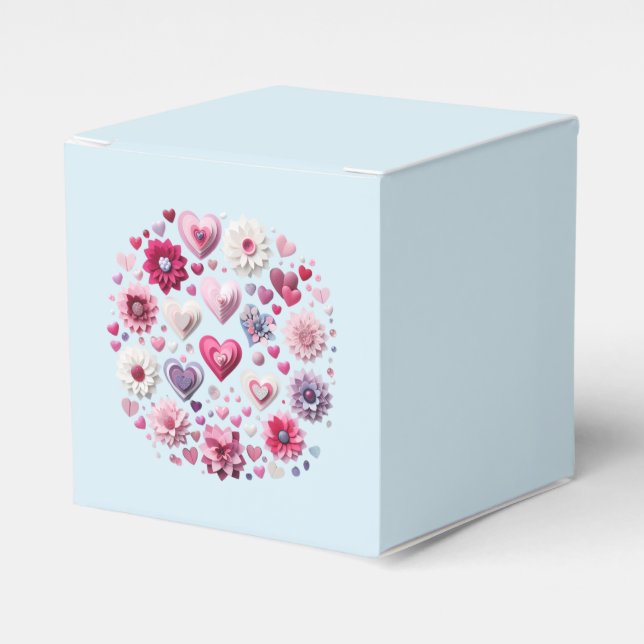 Ballotins Cœur de la Saint-Valentin floral (Verso)