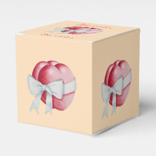 Ballotins coeur rouge attaché avec ruban blanc pour mariage