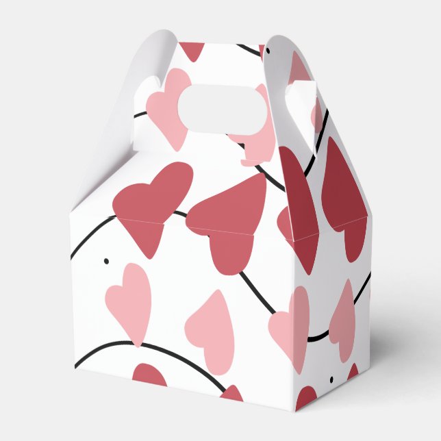 Ballotins Cœurs de la Saint-Valentin Motif Points Doodles    (Arrière)