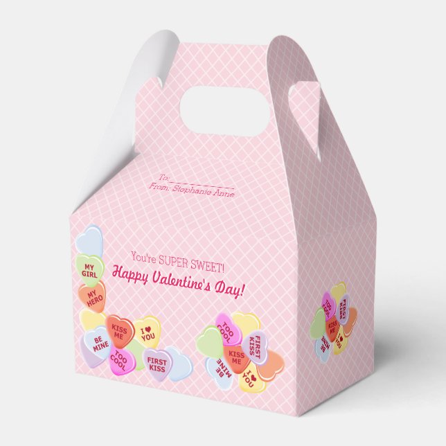 Ballotins Coeurs doux Valentines Bonbons (Verso)