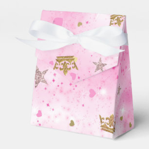 Ballotins Cœurs étoiles et couronnes de princesse rose Fête 