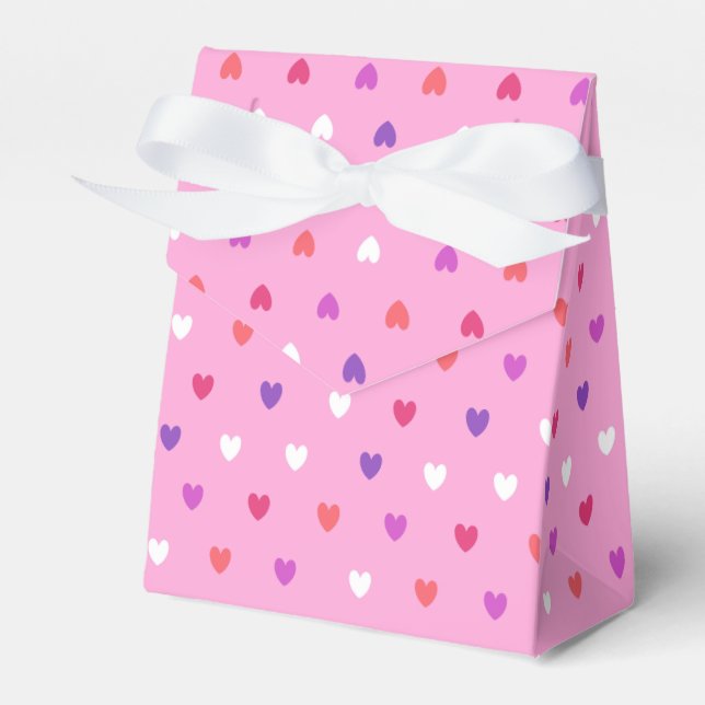 Ballotins Coeurs polka rose (Verso)